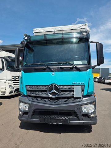 Flatbed truck with tarp MERCEDES-BENZ Antos 2536 / Schiebe Plane / WENIG KM