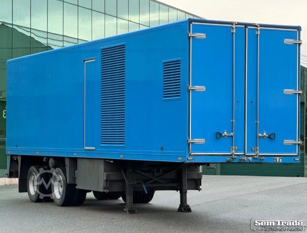 Box semitrailer FLOOR FLO-12-202 STEERING AXLE DRUM BRAKES HOLLAND-TRA