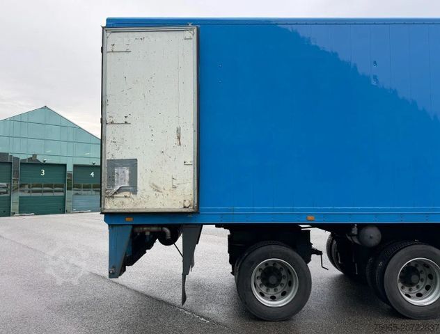 Box semitrailer FLOOR FLO-12-202 STEERING AXLE DRUM BRAKES HOLLAND-TRA