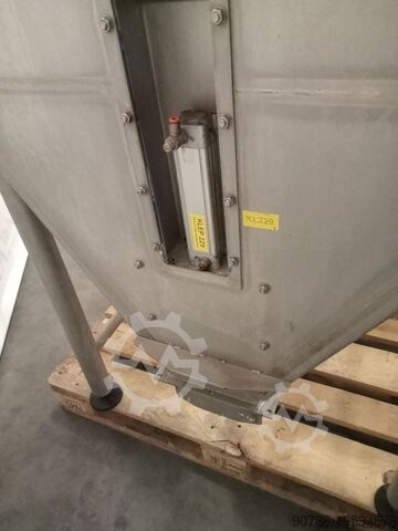 RVS bijstortcabinet zakkenstorttrechter