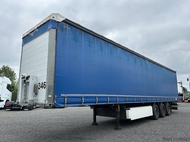 Semi-reboque aberto com lona Schmitz Cargobull SCS 24 Lasi  Palettenkasten Liftachse