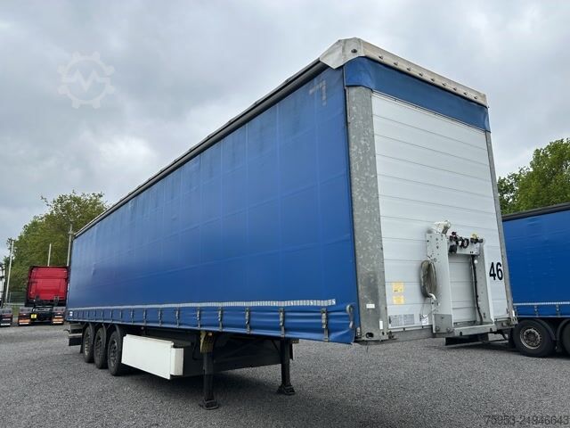 Semi-reboque aberto com lona Schmitz Cargobull SCS 24 Lasi  Palettenkasten Liftachse