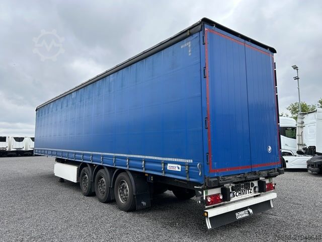 Semi-reboque aberto com lona Schmitz Cargobull SCS 24 Lasi  Palettenkasten Liftachse