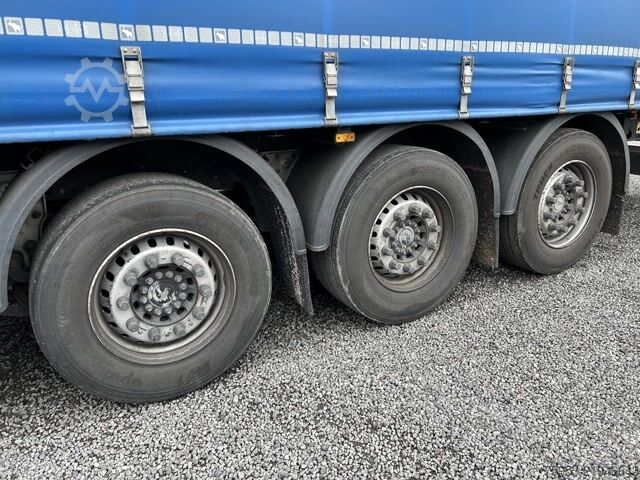 Semi-reboque aberto com lona Schmitz Cargobull SCS 24 Lasi  Palettenkasten Liftachse