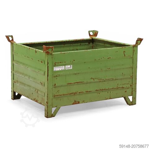 Gebruikte Stapelbak staal vaste constructie stapelbak alle wanden gesloten  - L:1065 x Kruizinga 98-488GB