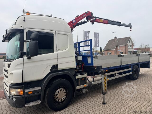 Kraanwagen Scania P320 HMF 835 2 x Hydraulik, Remote