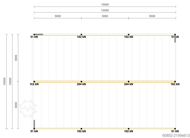 Skladovací plošina 10x15m Lagerbühne , Belastung : 500kg/qm Unterkante: 2,5m ,ca. 150qm Systembühne