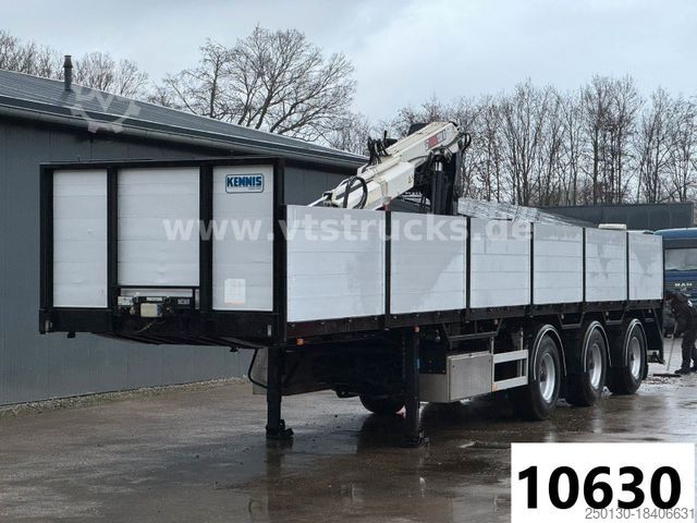 Oplegger PACTON T3 Roll Kran Auflieger Hiab 130R Lift/Lenk/Lenk