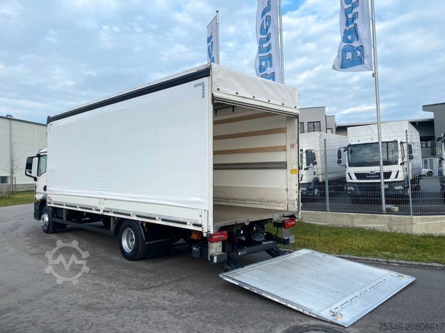 Samochód ciężarowy z plandeką typu platforma MAN TGM18.290/LL/Pritsche7,25m/2xSchiebeplane/LBW2To