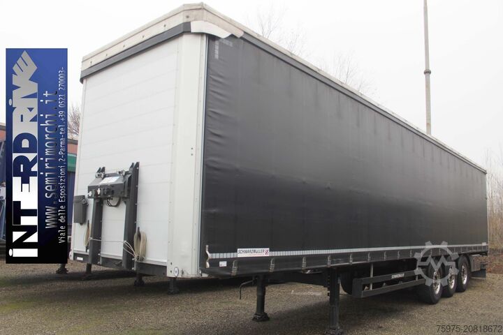 Naczepa otwarta z plandeką Schwarzmüller semirimorchio centinato francese usato
