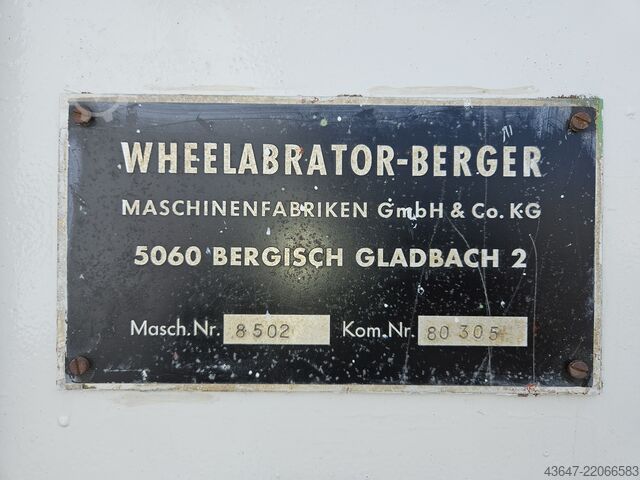 Granigliatrice a tappeto continuo tipo Tumblast, Wheelabrator Wheelabrator 8502