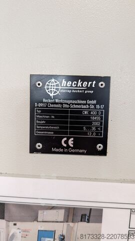 Poziome centrum obróbcze starrag Heckert CWK 400 D