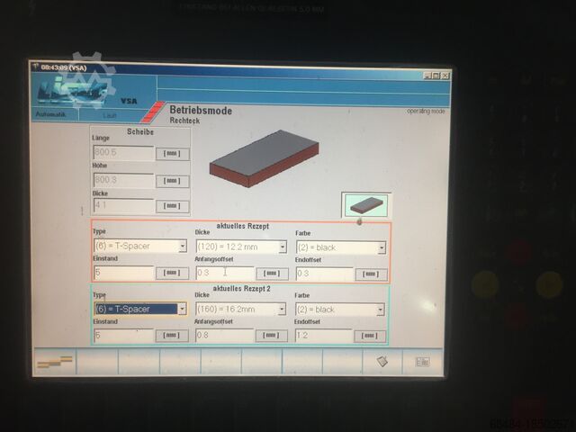 Isolierglasherstellungsmaschine Lisec VSA 25 superspacer applicator