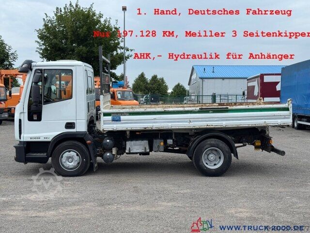 Trevägs tippbil Iveco EuroCargo 80E22 3 S. Meiller Klima AHK NUR 197TKM