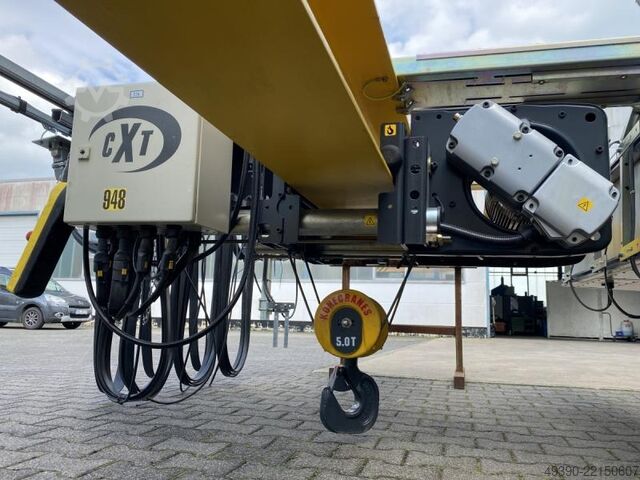 Enbalks traverskran med lyftverk, kranbalk 5 ton, spårvidd 4650 mm, krantrymmel, enbalkskran DEMAG - KONECRANES CTX40410050P35FBL05