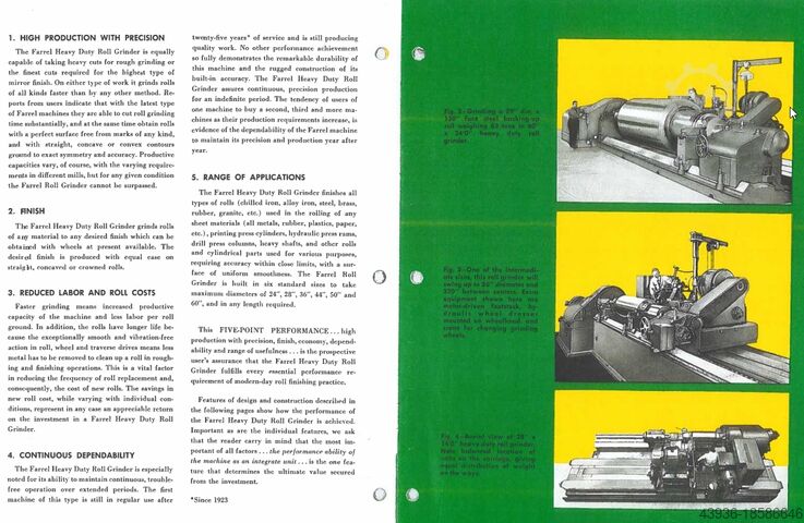 Rectificadora de rodillos 1295 x 4267 x 40 t FARREL 50 x 14 CNC
