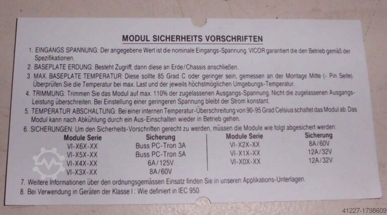 Module omvormer Vicor VI-241-CU