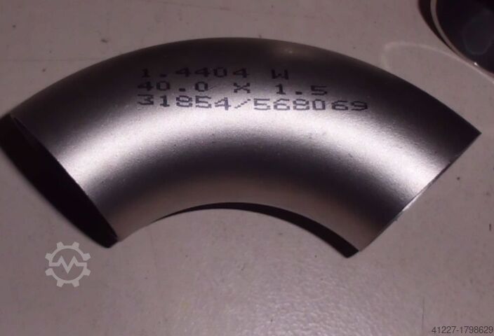 Edelstahlrohrbogen Edelstahl 40 x 1,5