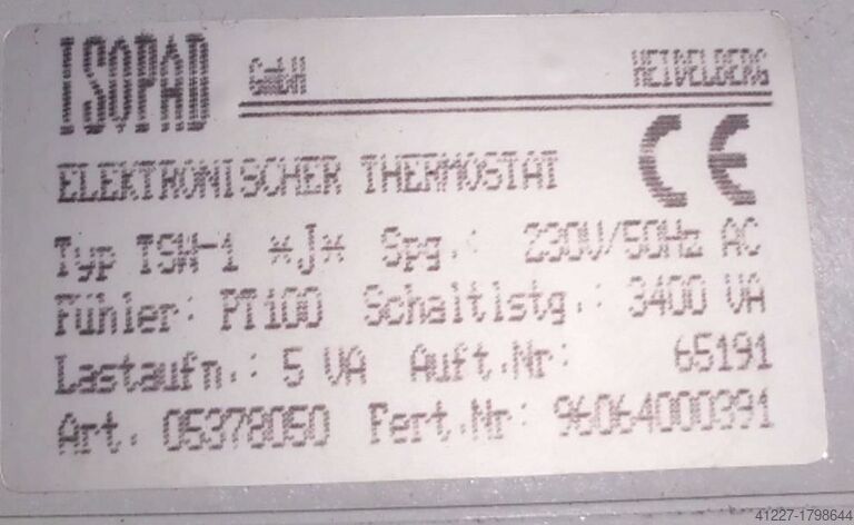 Thermostaten Isopad TSW 1