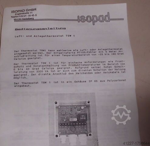 Thermostaten Isopad TSW 1