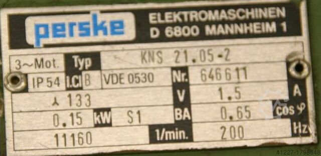 Frezen van motor voor rand verwerking van machines Perske KNS 21.05-2