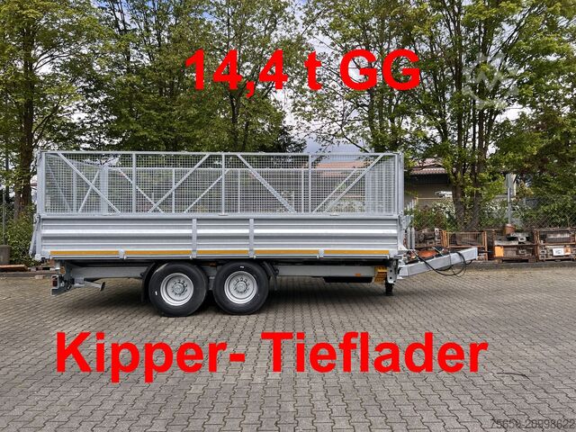 Ανατρεπόμενο ρυμουλκούμενο Möslein TTD 14  5,70 m  14 t Tandem- Kipper Tieflader 5,70 m lang, Breite Reifen-- Neufahrzeug --