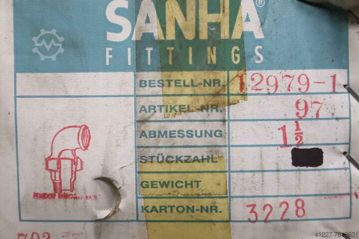 Elleboogfitting 89 stuks Sanha 1 1/2" 90°