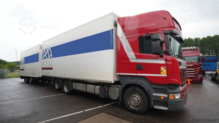 Valiză Scania R 400 6x2 closed box in combo with trailer