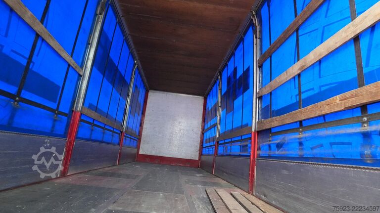Prelata glisantă Scania R 400 6x2 curtainside in combo with Burg trailer