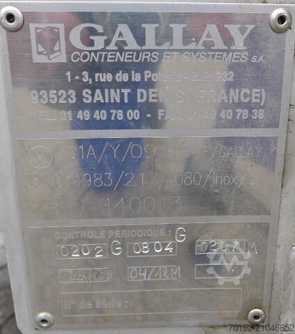 Container IBC de 1000 litri din V2A  8907