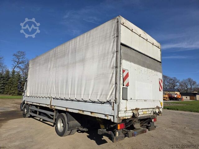 Camión plataforma con toldo IVECO 120E25 Pritsche&Plane,Ladebordwand 1,5 To