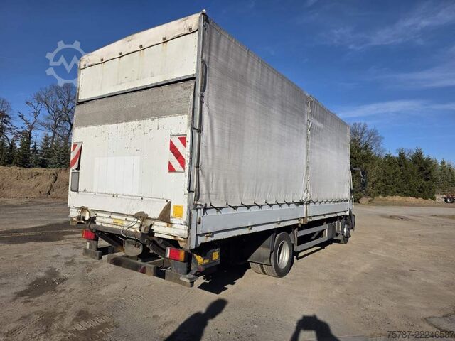Camión plataforma con toldo IVECO 120E25 Pritsche&Plane,Ladebordwand 1,5 To