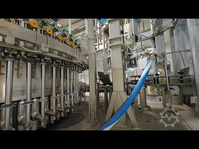 Gebruikte Krones complete afvullijn voor bier in glazen flessen, capaciteit 24.000 flessen/uur, bouw Fischer 