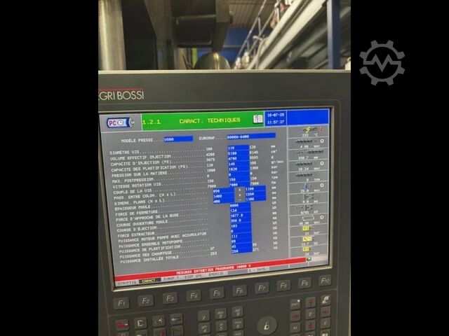 Presse à injection NEGRI BOSSI 800T d'occasion - année 2010 NEA 8000H8400