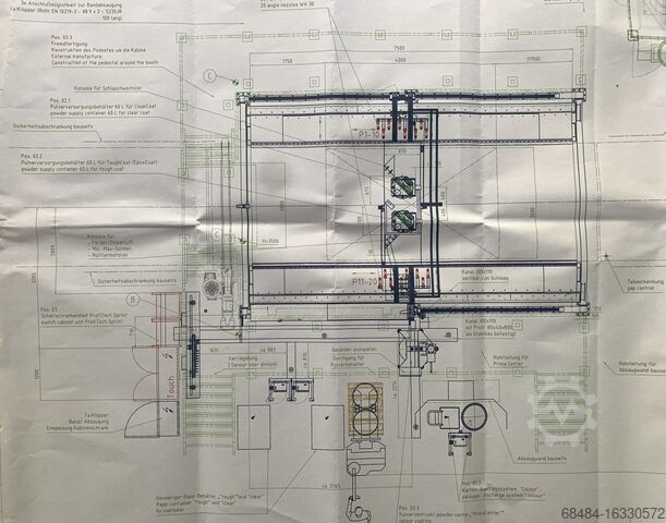 Horisontella pulverlackeringsanläggningar WAGNER SUPERTECH Spraybooth Type 16.000