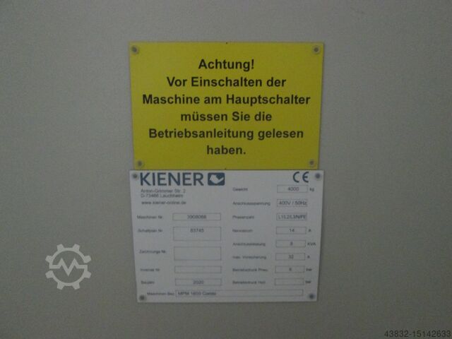 Sistema di rivestimento multiuso Kiener Maschinenbau GmbH MBP 1600 Combi Shuttle