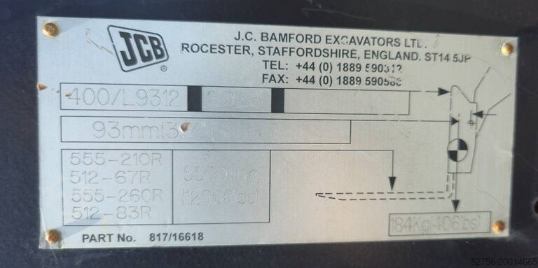 Teleskoplader JCB 555P260R