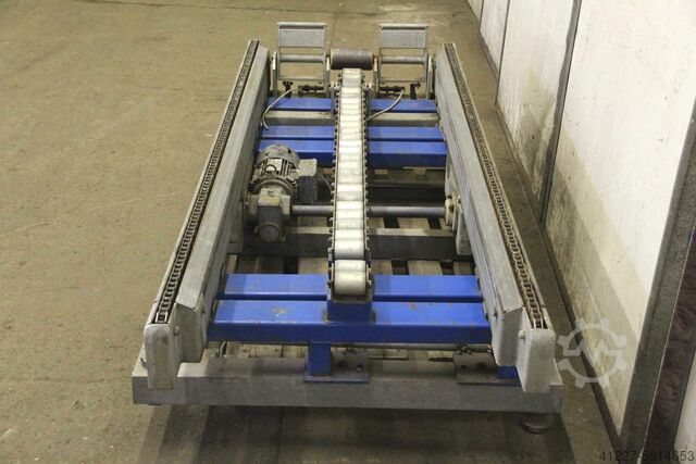 Kettingtransporteur met load cell Stahl für EURO Paletten