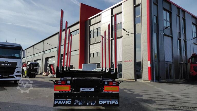 Přepravník dřeva PAVIC ZHTA 18 56Z 22,5" 2-Achs Tandem Schemel SOFORT!...