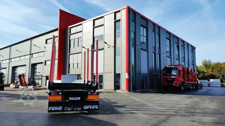 Přepravník dřeva PAVIC ZHTA 18 56Z 22,5" 2-Achs Tandem Schemel SOFORT!...