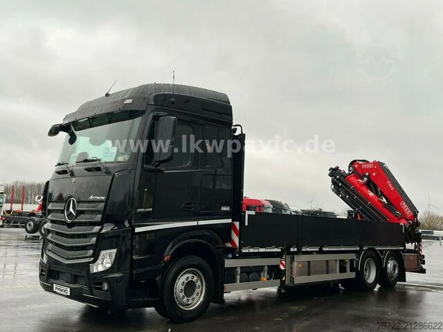 Containertransport Mercedes-Benz Actros 2548 6x2 Containerpritsche Fassi F545RA...