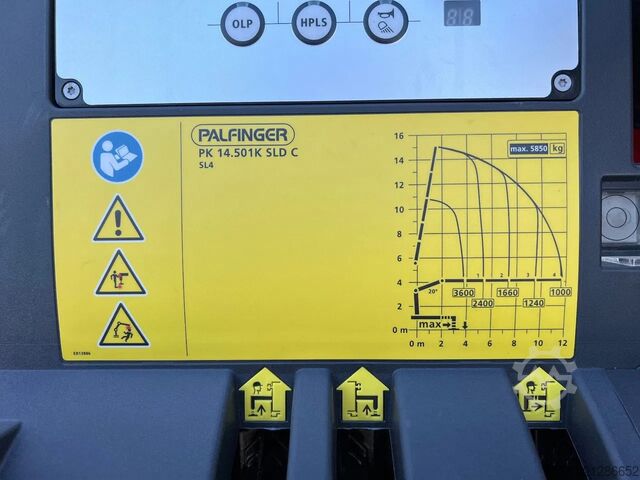 3 oldalú billenő MAN TGM 18.320 4x4 Meiller Trigenius FASSI F135