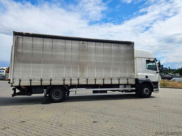 Samochód ciężarowy z plandeką typu platforma DAF DAF CF 310 Space Cab, Gardine, Ladebordwand 1,5
