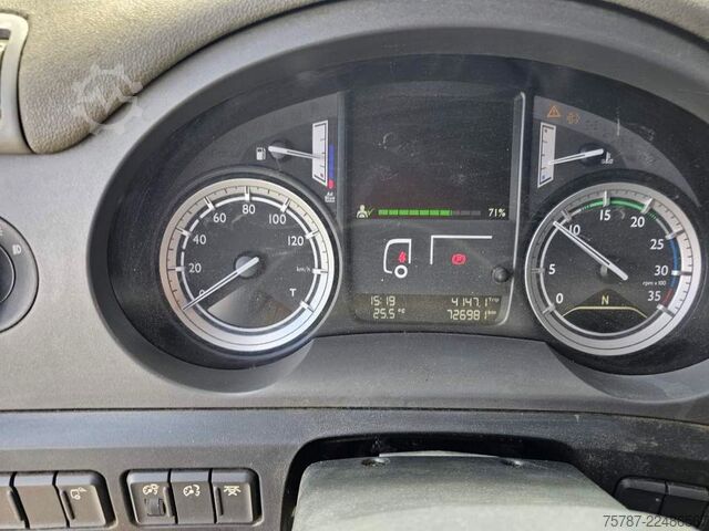 Samochód ciężarowy z plandeką typu platforma DAF DAF CF 310 Space Cab, Gardine, Ladebordwand 1,5