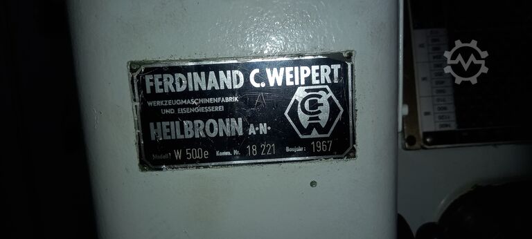 Torno central WEIPERT UD 500 e