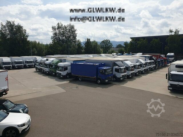 Camião plataforma com lona MERCEDES-BENZ ATEGO 1018 L Pritsche 7,30 m LBW 1 T*EDSCHA