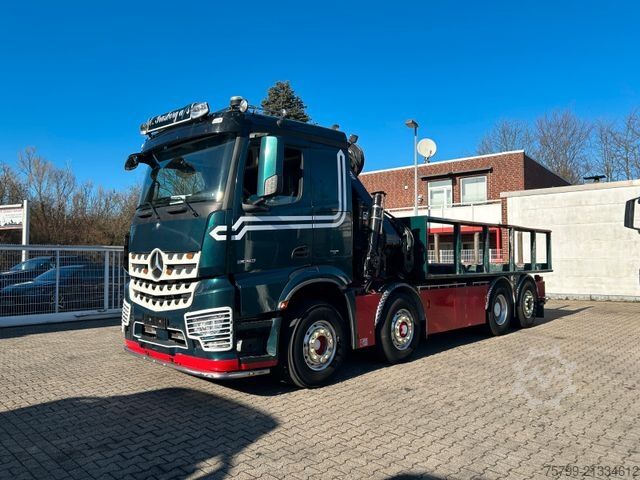 Lastbilmonteret kran MERCEDES-BENZ 3253 + HIAB 302 Kran 8x2-4 HAD ALLRAD