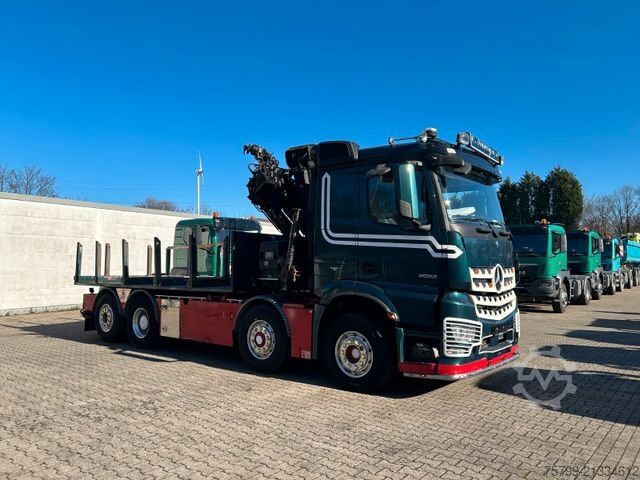 Lastbilmonteret kran MERCEDES-BENZ 3253 + HIAB 302 Kran 8x2-4 HAD ALLRAD
