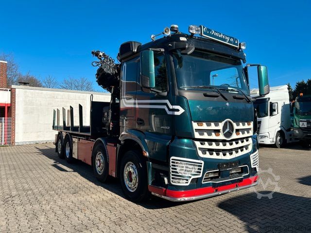 Lastbilmonteret kran MERCEDES-BENZ 3253 + HIAB 302 Kran 8x2-4 HAD ALLRAD