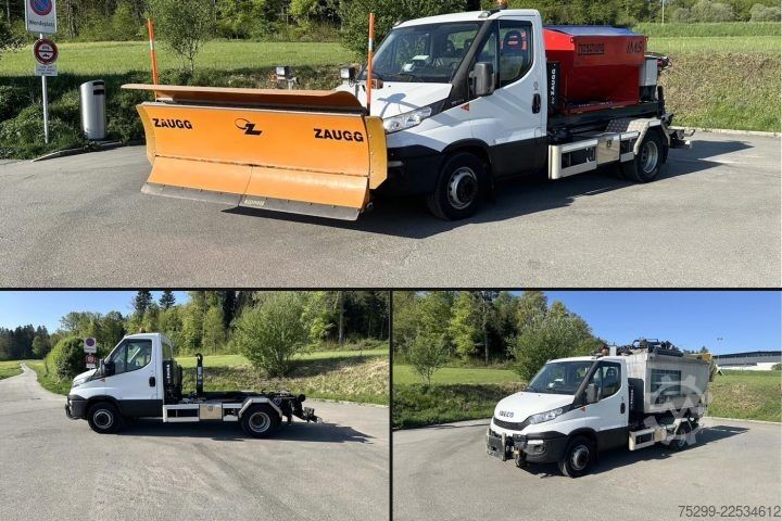 Autocamion cu cârlig pentru containere Iveco 70C17 Haken / Kehricht / WD